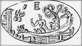Female in Dragon-Boat, ring from Mochlos, east Crete.jpg