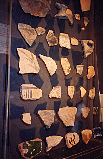 Archanes Archaeological Museum, Crete, local ceramic tradition display, Prehistoric to Contemporary