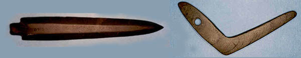 Northeast Native Spearhead and possible stone Throwing Stick.jpg